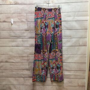 VINTAGE 90s‎ KWBL WIDE LEG PANTS IN FUNKY PRINT